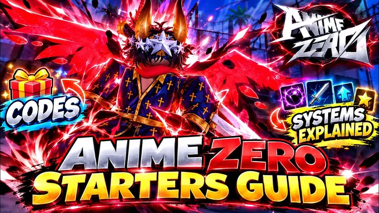 Anime Zero starter-systems recording cover with a fighter, weapon effects and a systems-explained label.